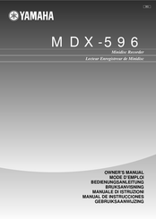 Yamaha MDX-596 Mode D'emploi