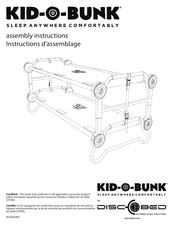 Disc-O-Bed KID-O-BUNK AI30X05BO Instructions D'assemblage