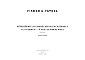 Fisher & Paykel ACTIVESMART RS36A80J Guide D'installation