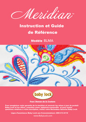 Baby Lock Meridian BLMA Instruction Et Guide De Référence