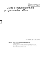 Interlogix xGen Guide D'installation Et De Programmation