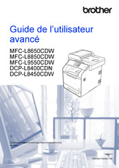 Brother DCP-L8400CDN Guide De L'utilisateur Avancé