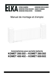 Elka KOMET 280/282 Manuel De Montage Et D'emploi