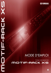 Yamaha Motif-Rack XS Mode D'emploi