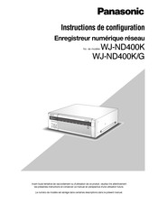 Panasonic WJ-ND400K Instructions De Configuration