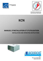 Eurodifroid KCN Manuel D'installation Et D'utilisation