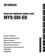 Yamaha MY8-SDI-ED Mode D'emploi
