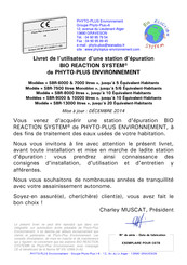 PHYTO-PLUS BIO REACTION SYSTEM SBR-7000 Livret De L'utilisateur