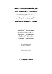 Fisher & Paykel DishDrawer DD60SA Guide D'utilisation Supplement