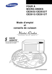 Samsung CE2913 Mode D'emploi Et Conseils De Cuisson