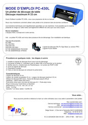 ADC Concept PC-430L Mode D'emploi