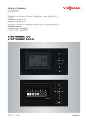 Viessmann VITOTRONIC 300-K Notice D'utilisation Pour L'utilisateur