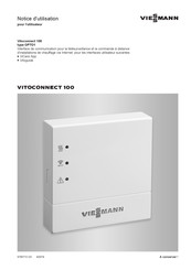 Viessmann Vitoconnect 100 OPTO1 Notice D'utilisation Pour L'utilisateur