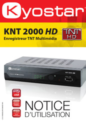 Kyostar KNT 2000 HD Notice D'utilisation