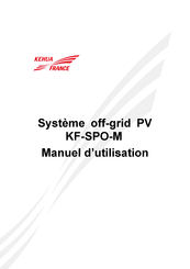 Kehua France off-grid PV KF-SPO-M Manuel D'utilisation