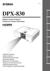 Yamaha DPX-830 Mode D'emploi