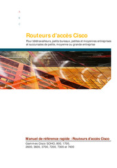 Cisco Systems Gammes Cisco 2600 Manuel De Référence Rapide