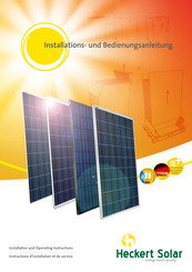 Heckert Solar HS P SOLRIF Instructions D'installation Et De Service