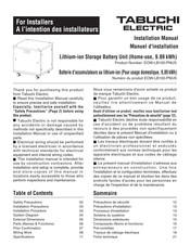 Tabuchi Electric EOW-LB100-PNUS Manuel D'installation