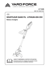 Yard force LT C25 Notice D'origine