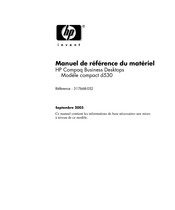 HP Compaq Business d530 Manuel De Référence Du Matériel