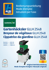 ALDI Gardenline GLLH 2548 Mode D'emploi