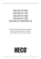 Heco CELAN GT 702 Mode D'emploi/Certificat De Garantie