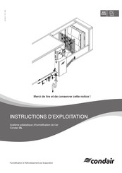 Condair DL Serie Instructions D'exploitation