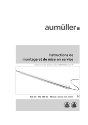 Aumuller 546360 Instructions De Montage Et De Mise En Service