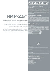 Reloop RMP-2.5a Mode D'emploi