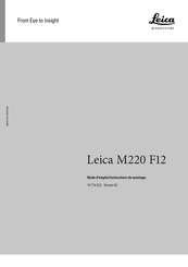 Leica M220 F12 Mode D'emploi / Instructions De Montage