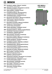 Bosch IOS 0020 A Description De Produit / Manuel D'installation