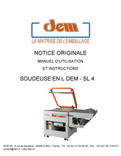 DEM SLGP 4 Manuel D'utilisation Et Instructions D'installation