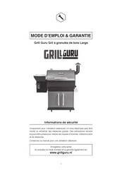 Grill Guru Pellet Grill Large Mode D'emploi