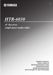 Yamaha HTR-6030 Mode D'emploi
