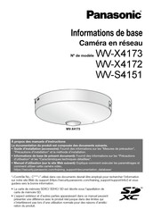 Panasonic WV-X4172 Informations De Base