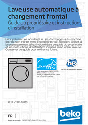Beko WTE 7604XLW0 Guide Du Propriétaire Et Instructions D'installation
