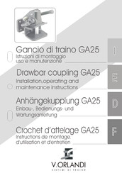 V.ORLANDI GA25 Instructions De Montage, D'utilisation Et D'entretien