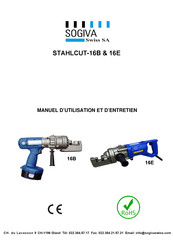 Sogiva STAHLCUT-16E Manuel D'utilisation Et D'entretien