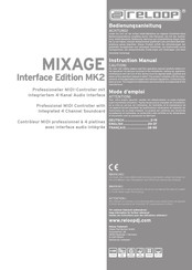 Reloop MIXAGE Interface Edition MK2 Mode D'emploi