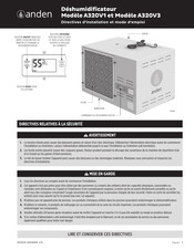 Anden A320V3 Directives D'installation Et Mode D'emploi