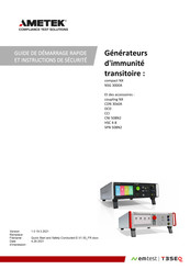 Ametek NSG 3000A Serie Guide De Démarrage Rapide Et Instructions De Sécurité