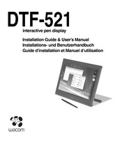 Wacom DTF-521 Guide D'installation Et Manuel D'utilisation