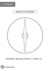 Holovisio HV POP 50 Manuel D'utilisation