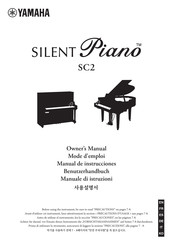Yamaha SILENT PIANO SC2 Mode D'emploi