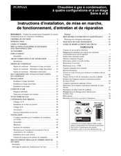 Payne PG95SAS Instructions D'installation, De Mise En Marche, De Fonctionnement, D'entretien Et De Réparation