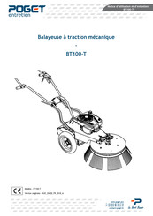 POGET BT100-T Notice D'utilisation Et D'entretien