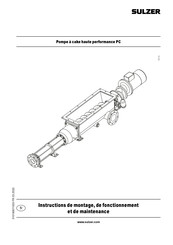 Sulzer PC W42 Instructions De Montage, De Fonctionnement Et De Maintenance