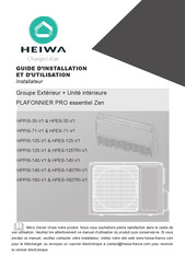 HEIWA HPES-35-V1 Guide D'installation Et D'utilisation