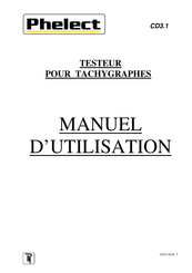 PHELECT CD3 Manuel D'utilisation